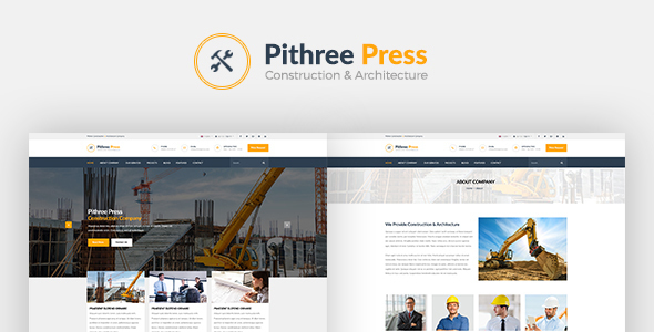Pithree – Construction & Building WordPress Theme