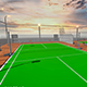 Badminton Court Outdoor - 3DOcean Item for Sale
