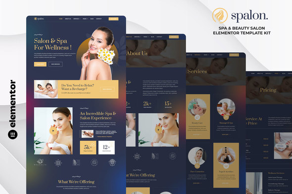 Spalon - Spa & Beauty Salon Elementor Template Kit