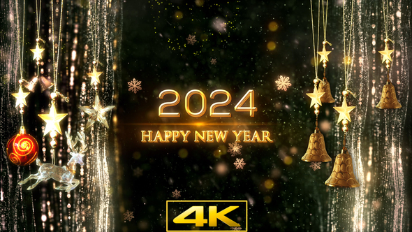 2024 Happy New Year Background V3