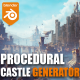 Procedural Medieval Castle Generator 3D Models - 3DOcean Item for Sale