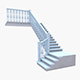Stairs Light Blue 3D Model - 3DOcean Item for Sale