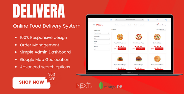 Delivera – Online Food Ordering System