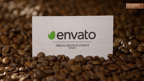 Coffee Business Card Mockup