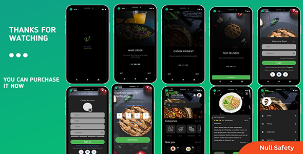Ui Restaurant Food app in Flutter 3.0
