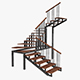 Stairs Modern Metal 3D Model - 3DOcean Item for Sale