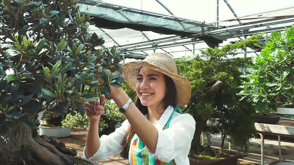 Japanese florist at work