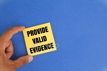 e. the concept of finding valid evidence