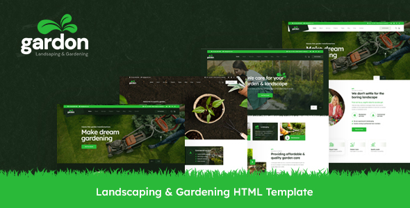 Gardon - Landscaping & Gardening HTML Template