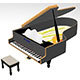 Piano 3D Model - 3DOcean Item for Sale