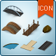 Map Icons and Elements - River and Road Kit - GraphicRiver Item for Sale