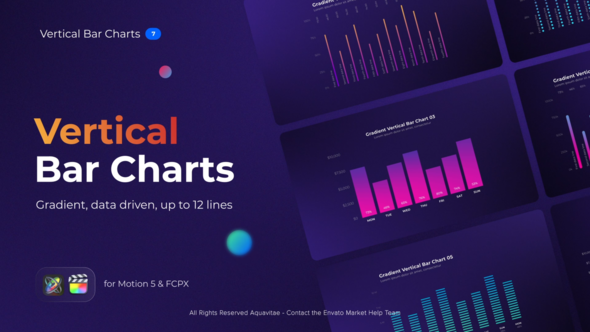 Gradient Vertical Bar Charts for Motion & FCPX