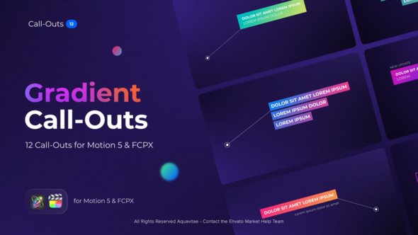 Gradient Call-Outs for Motion & FCPX