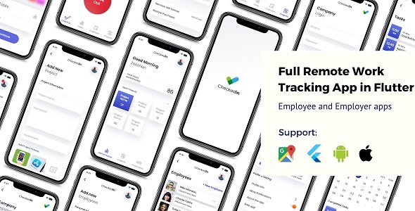 Remote Work tracking app in Flutter