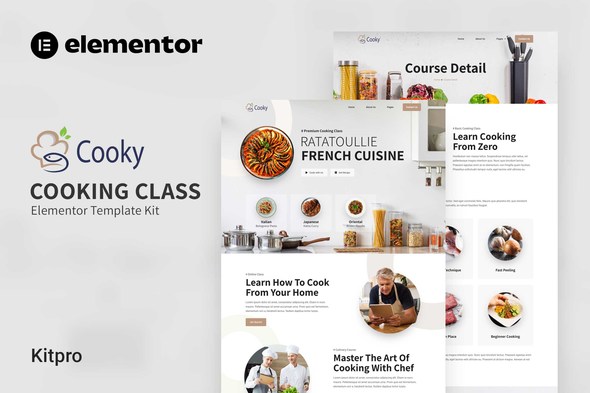 Cooky - Cooking Class Elementor Template Kit