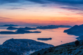 Panoramic night view of the picturesque town of Dubrovnik - PhotoDune Item for Sale