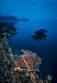 Panoramic night view of the picturesque town of Dubrovnik - PhotoDune Item for Sale