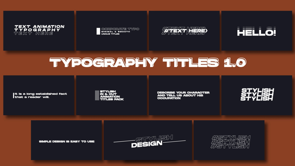 Typography Titles 1.0 | FCPX alt