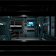 Futuristic chamber Sci-fi simulation Cyber realm High-tech room Low-poly - 3DOcean Item for Sale