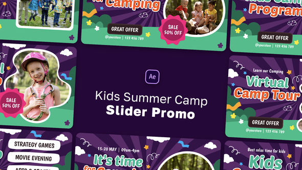 Kids Summer Camp Slider Promo alt