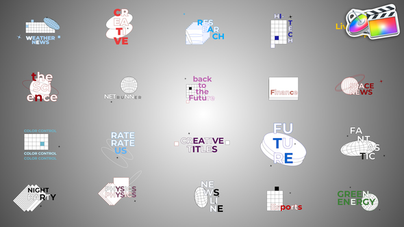 Abstract Technology Titles for FCPX alt