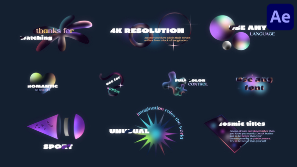 Cosmic Titles for After Effects alt
