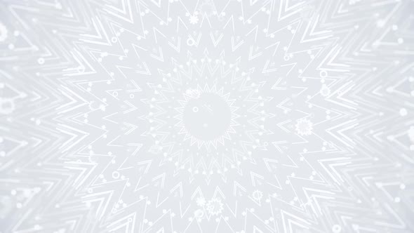 White Kaleidoscope Ornament