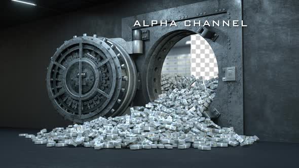 Opening Of The Vault Door In Bank alt