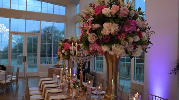 Beautiful Wedding Decor in Restaurant