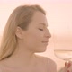 Woman Holding a Wine in Glass Against the Sea - VideoHive Item for Sale