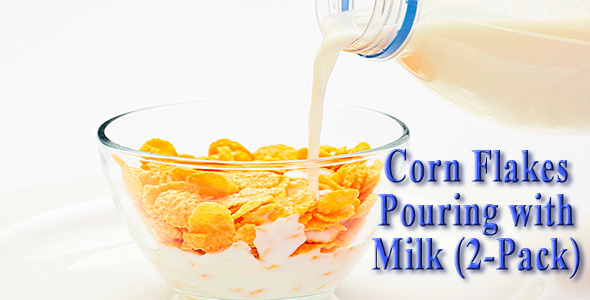 Corn Flakes Pouring with Milk (2-Pack)