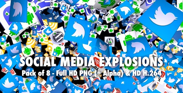 Social Media Explosion - Pack of 8