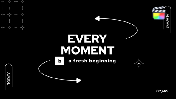 Modern Typography Titles \ FCPX alt