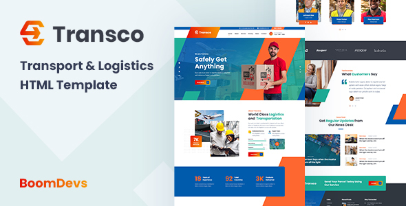 Transco - Transport and Logistic HTML5 Template + RTL Support