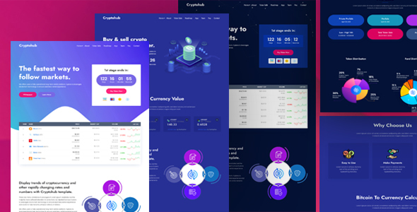 Cryptohub - Cryptocurrency HTML Template