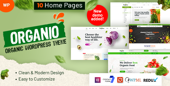 Organio - Organic Food Store WordPress Theme