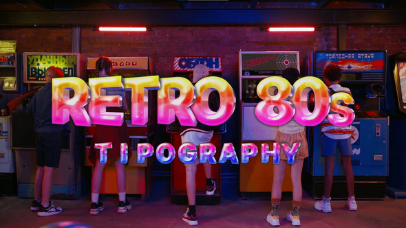Retro 80s Typeface alt