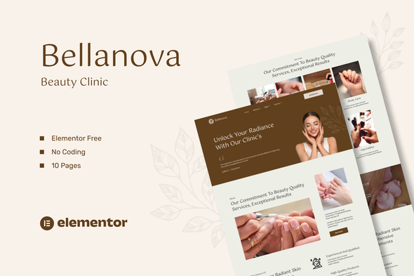 Bellanova – Beauty Clinic Elementor Template Kit – 0 Sold!