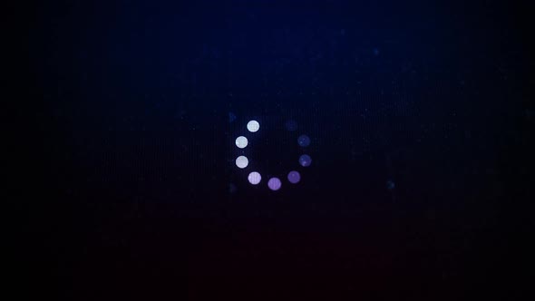 Loading Spinner White circles