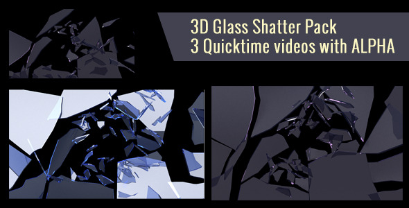 3D Glass Shatter Pack
