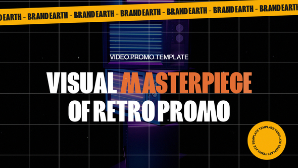 Retro Style Video Display After Effect Template