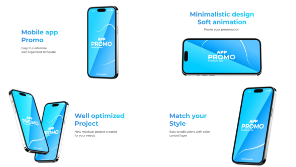 Phone 14 Pro Minimal App Promo