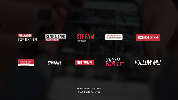 Social Titles | FCP alt