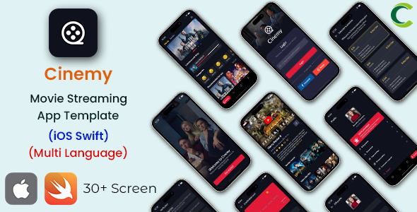 Movie App | Web Series App | Online Video Streaming App | OTT App | iOS Swift | Cinemy