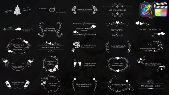 Wedding Titles for FCPX alt