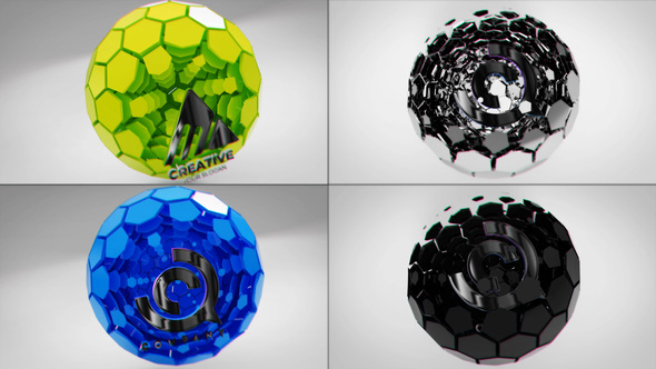 Technology Futuristic Sphere Logo Reveals