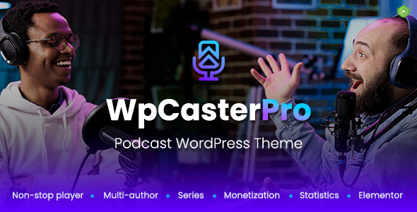 WpCasterPro - Podcast WordPress Theme