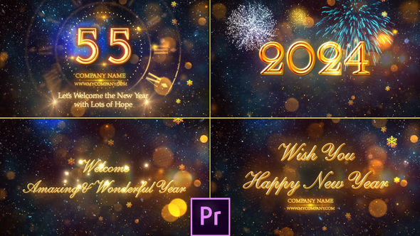 New Year Countdown 2024 - Premiere Pro