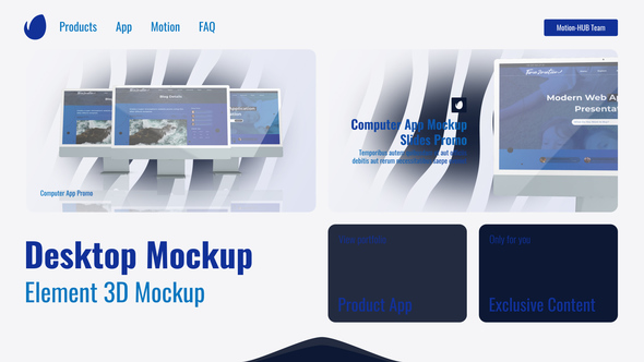 Mock-Up Desktop Presentation