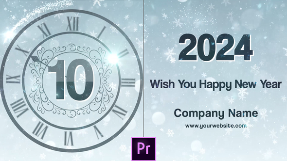 New Year Countdown 2024 - Premiere Pro